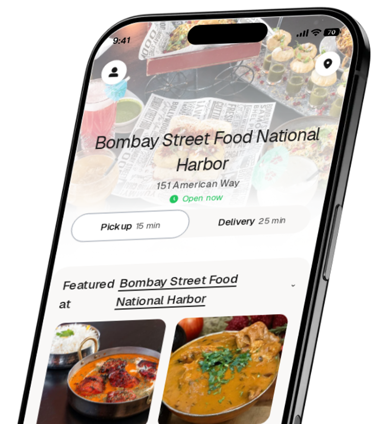 Bombay Street Food National Harbor app preview