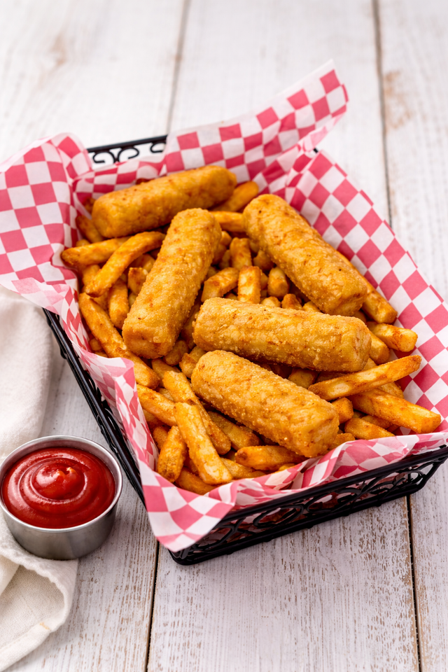 Mozzarella Sticks & Fries.