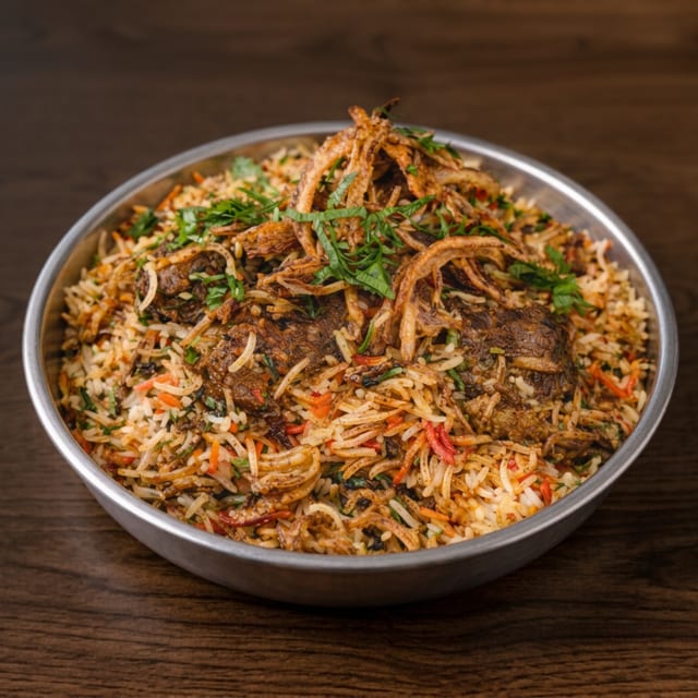 Goat Biryani.